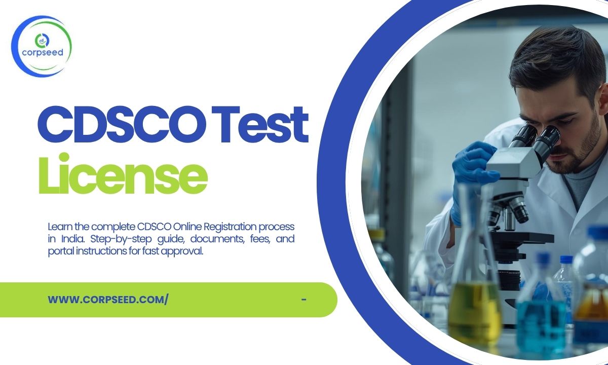 CDSCO Test License in India     Apply Online with Experts